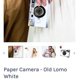 Paper Shoot White Camera + SD card